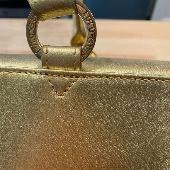 RARE Lulu Guinness Gold Box Purse - Picture 8 of 10